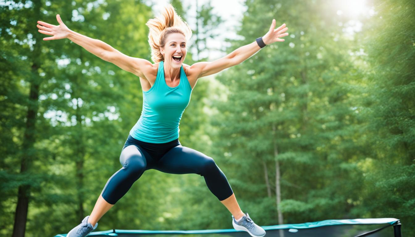 Übungen auf dem Trampolin zum abnehmen
