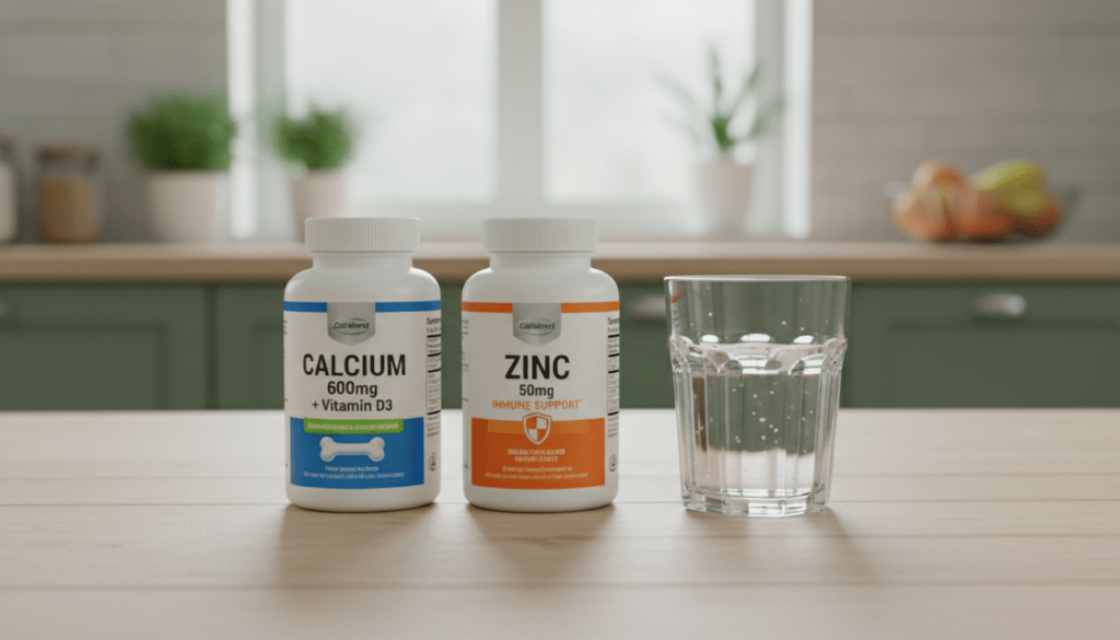 calcium und zink zusammen einnehmen