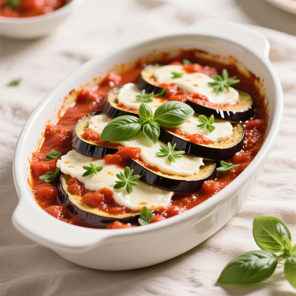 Auberginen-Feta-Auflauf