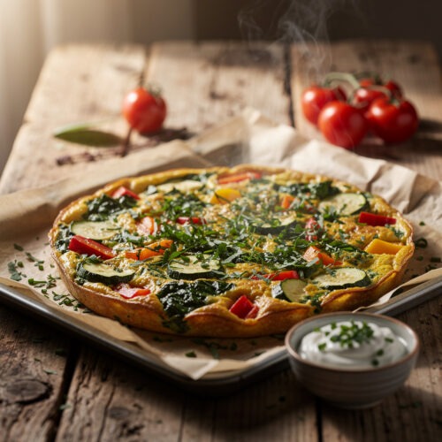 Frittata mit grünem Spargel