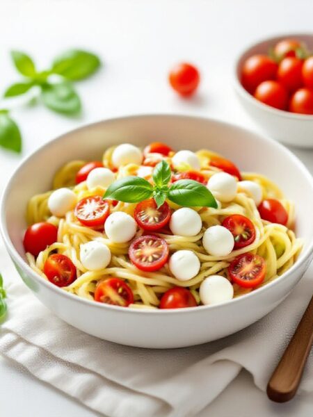 Nudelsalat mit Mozzarella