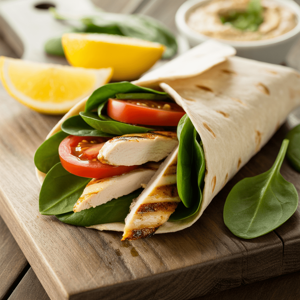 Vegane Wraps mit gebackenem Tofu