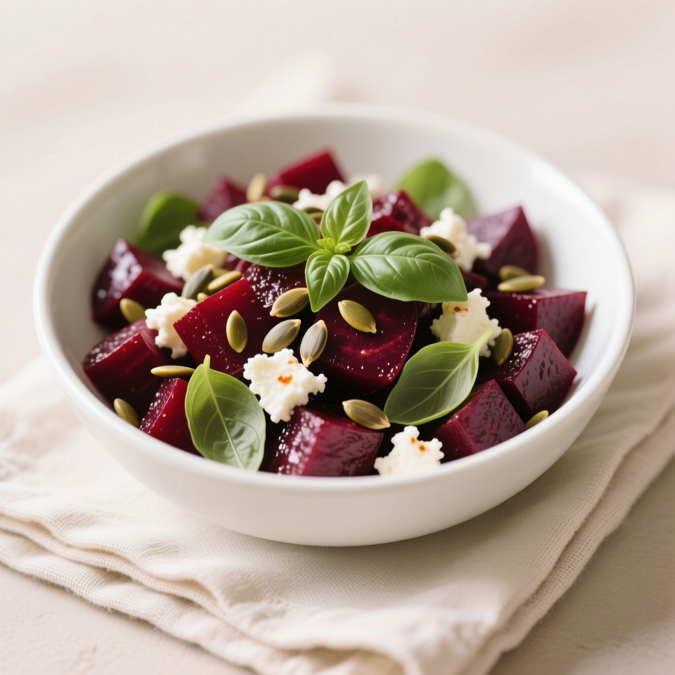 rote bete-salat mit schafskäse