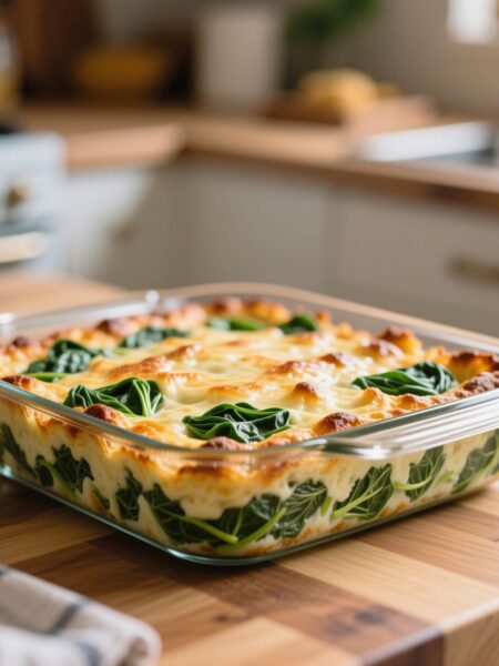 spinat feta auflauf​