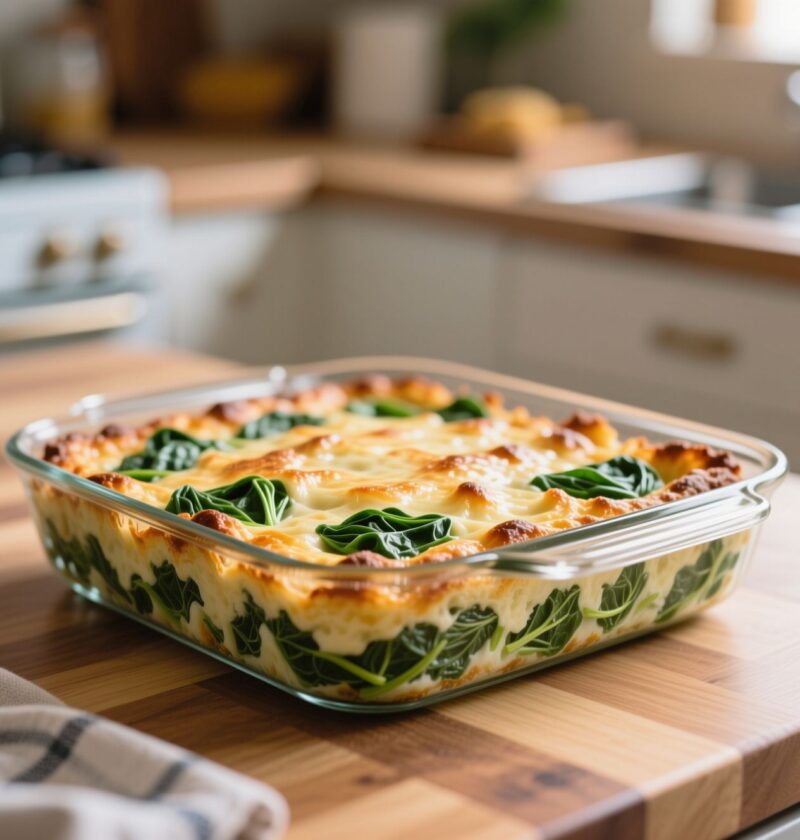 spinat feta auflauf​