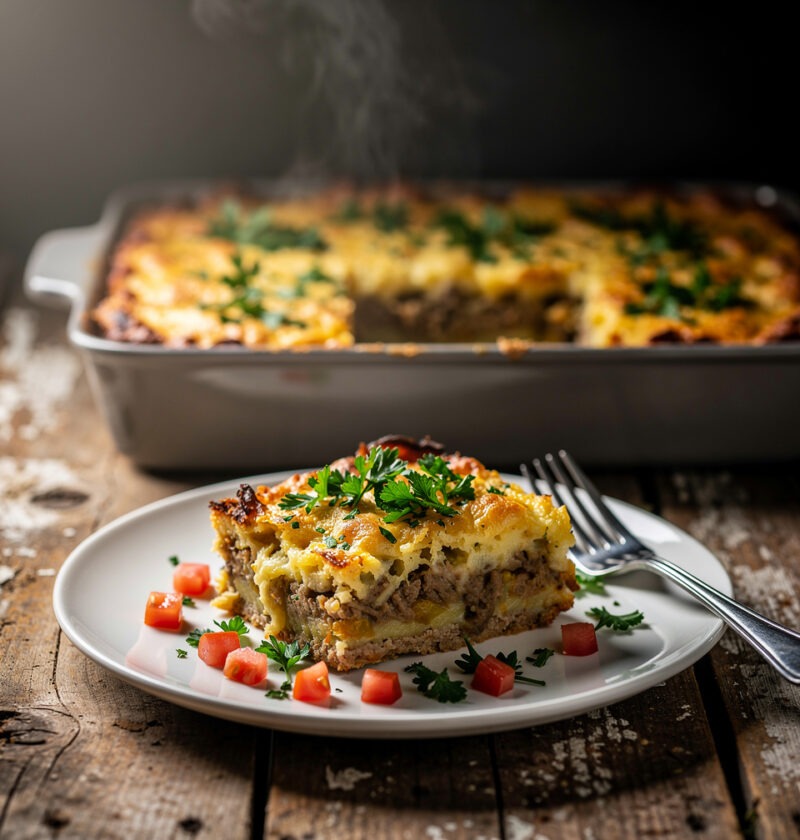 spitzkohl-auflauf mit feta vegetarisch​