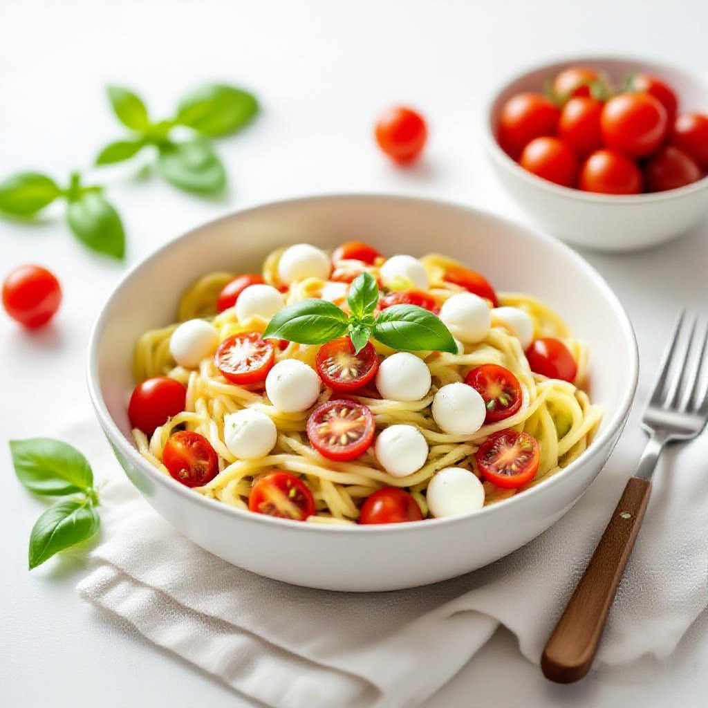 Nudelsalat mit Mozzarella