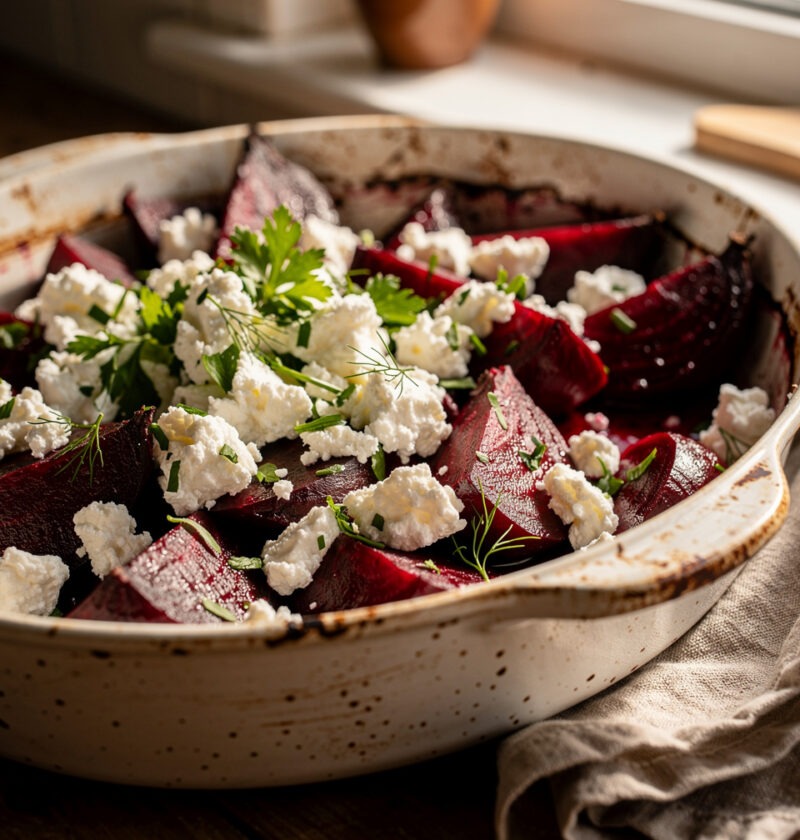 rote bete auflauf feta