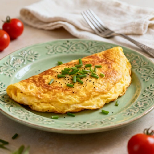 Käse Omelette einfach und lecker